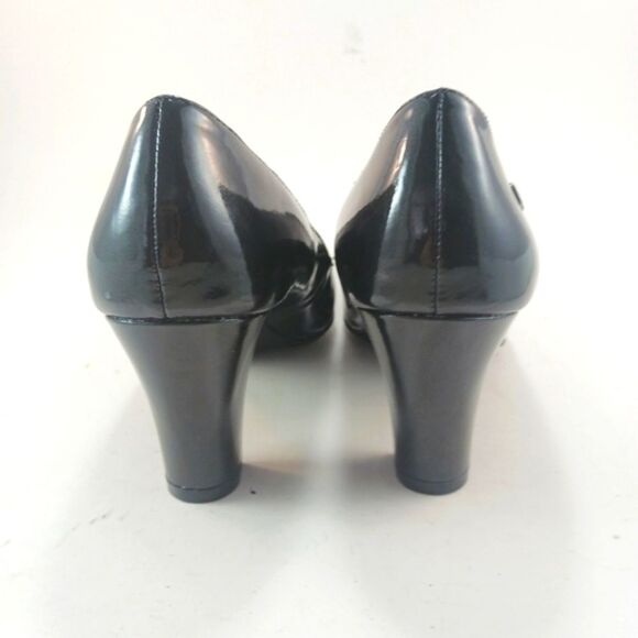 Etienne Aigner Women's Haven Pump Patent Black Size 7.5. Three Inch Heel....... - Picture 4 of 13